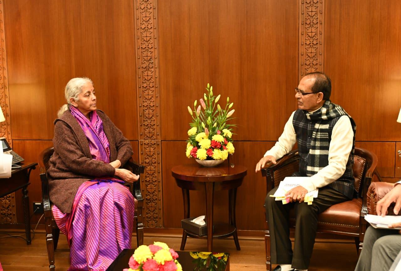 Union Minister Shri Shivraj Singh Chouhan met Finance Minister Smt. Nirmala Sitharaman in Delhi