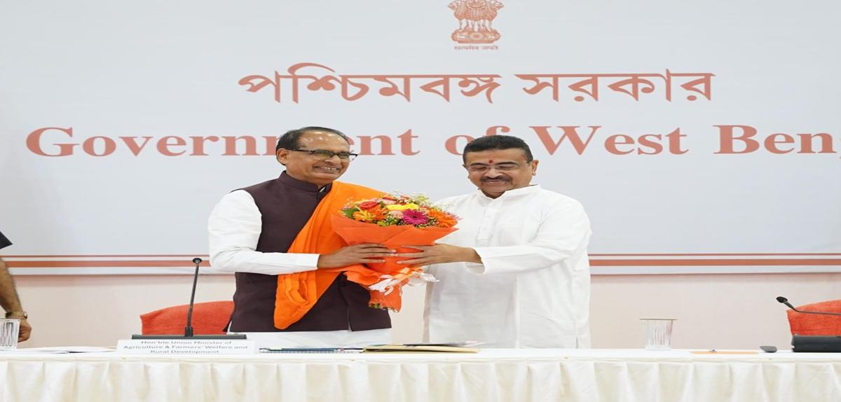 Union Minister Shri Shivraj Singh Chouhan held a high-level review meeting with Chief Minister Suvendu Adhikari and ministers in Kolkata.