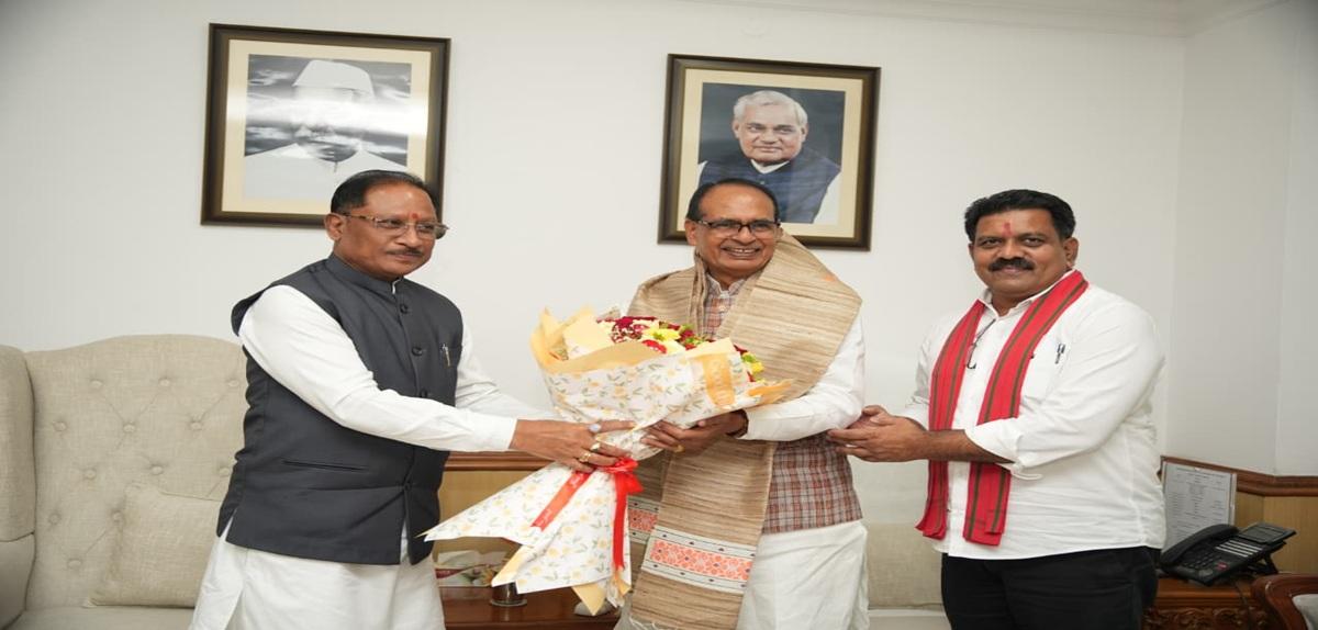 Chhattisgarh Chief Minister Shri Vishnu Dev Sai met Union Minister Shri Shivraj Singh Chouhan in Delhi