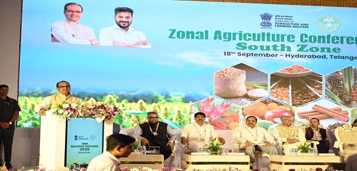 Key points from the Union Agriculture Minister's keynote address at the South Regional Conference in Hyderabad: